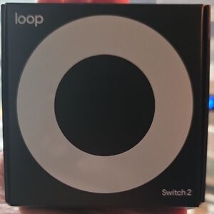 Loop Switch 2 Smart Home Button - Black and Cream